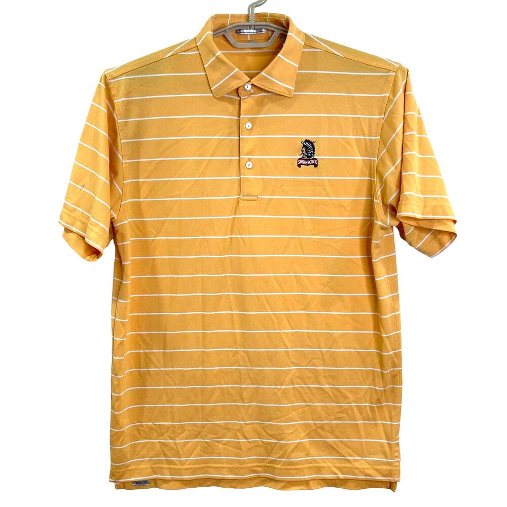 Peter Millar Mens Performance Mesh Golf Polo Shinnecock Club Indian Medium